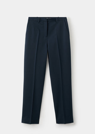 Pantalón Recto Talle Medio con Bolsillos