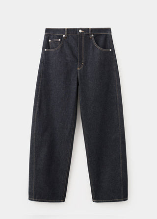 Jeans Balloon Talle Bajo con Bolsillos