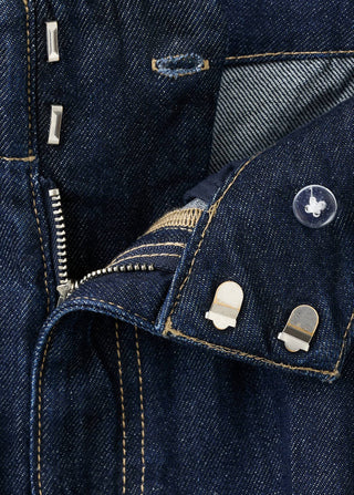 Jeans Wide Leg Talle Alto con Bolsillos