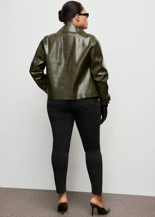 Jeans Ajustados Talle Alto con Bolsillos