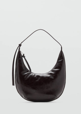 Bolso de Hombro Ovalado Acabado Brillante