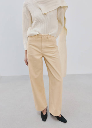 Jeans Holgados Talle Medio con Bolsillos