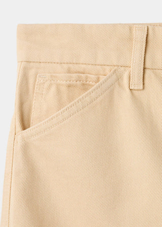 Jeans Holgados Talle Medio con Bolsillos