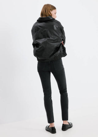 Jeans Ajustados Talle Alto con Bolsillos