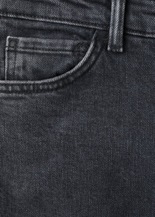 Jeans Ajustados Talle Alto con Bolsillos