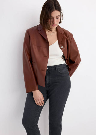 Jeans Ajustados Talle Alto con Bolsillos