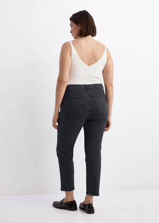 Jeans Ajustados Talle Alto con Bolsillos