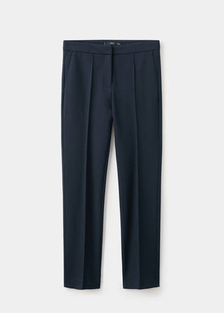 Pantalón de Traje Talle Medio con Bolsillos