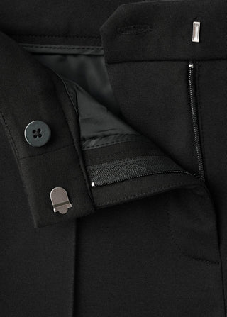 Pantalón de Traje Talle Medio con Bolsillos