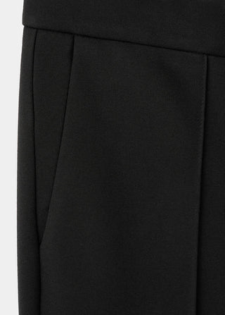 Pantalón de Traje Talle Medio con Bolsillos