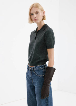 Jeans Rectos Talle Bajo con Bolsillos