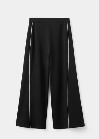 Pantalón Recto con Raya Lateral