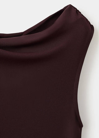 Vestido Manga Corta con Detalle Fruncido