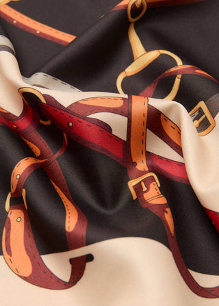 Bufanda con Estampado de Cadenas