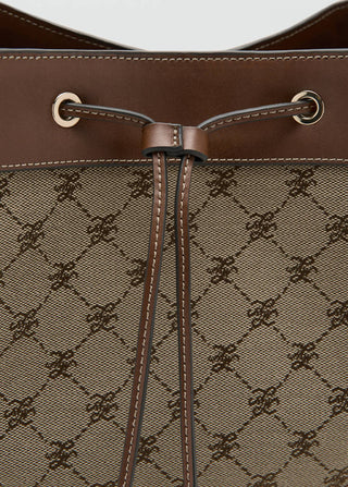 Bolso Mediano Jacquard con Logotipo