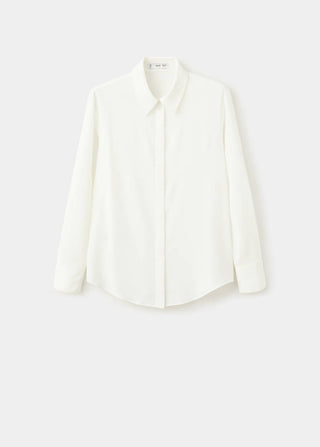 Camisa Manga Larga con Botones Ocultos