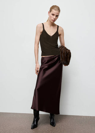 Camiseta Cuello V con Tejido Lúrex