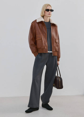 Pantalón Recto de Algodón con Bolsillos