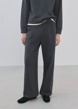 Pantalón Recto de Algodón con Bolsillos