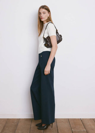 Pantalón Recto con Botones Joya