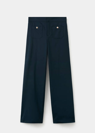 Pantalón Recto con Botones Joya