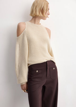Pantalón Recto con Botones Joya