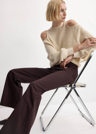 Pantalón Recto con Botones Joya