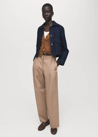 Cárdigan de Punto con Cuello en V