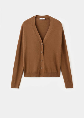 Cárdigan de Punto con Cuello en V