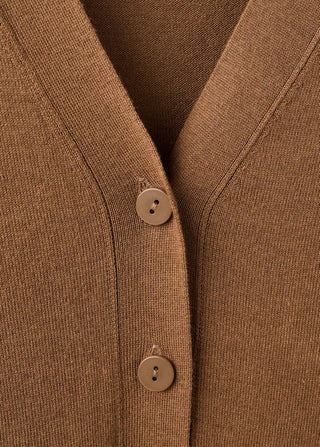 Cárdigan de Punto con Cuello en V