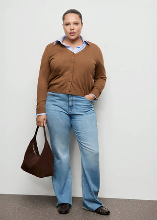 Cárdigan de Punto con Cuello en V