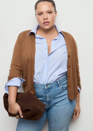 Cárdigan de Punto con Cuello en V