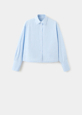 Camisa Manga Larga Rayas con Pedrería
