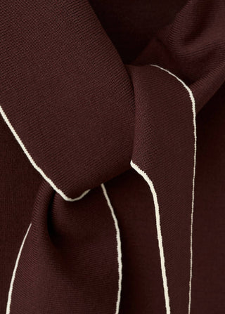 Blusa de Punto con Detalle Bufanda