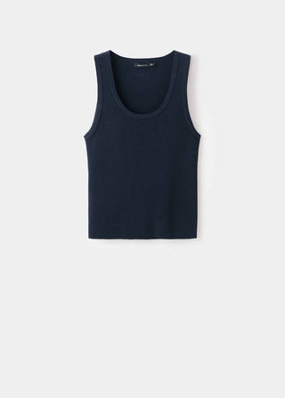 Camiseta de Tirantes con Mezcla de Lana