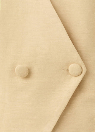 Chaleco de Traje Entallado Cuello V