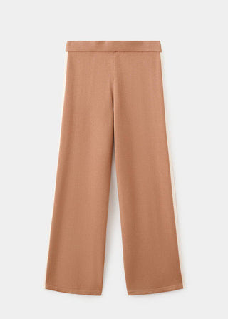 Pantalón de Punto con Rayas en Contraste