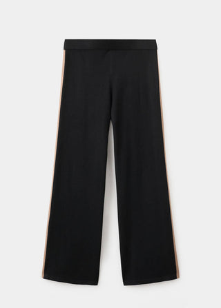 Pantalón de Punto con Rayas en Contraste