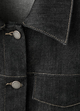 Chaqueta Denim Ajustada con Botones