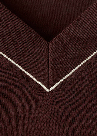 Sudadera Cuello V con Ribete Contraste