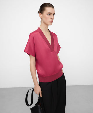 Camiseta Manga Corta con Cuello V