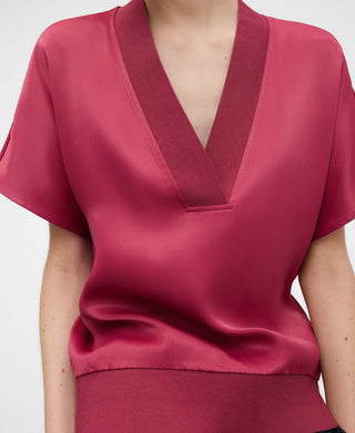 Camiseta Manga Corta con Cuello V