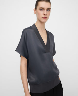 Camiseta Manga Corta con Cuello V