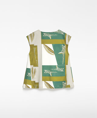 Camiseta sin Mangas con Estampado