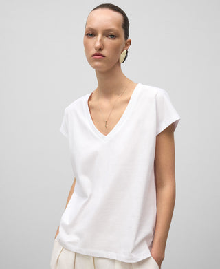 Camiseta Manga Corta con Cuello V