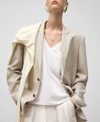 Camiseta Manga Corta con Cuello V