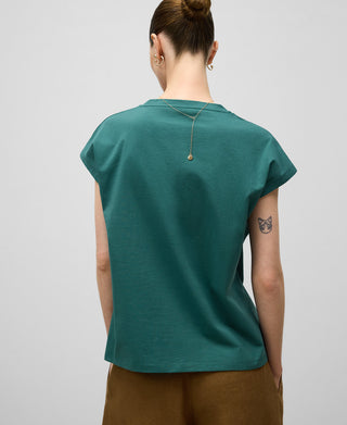 Camiseta Manga Corta con Cuello V