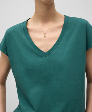 Camiseta Manga Corta con Cuello V