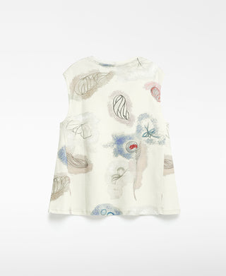 Camiseta sin Mangas con Estampado