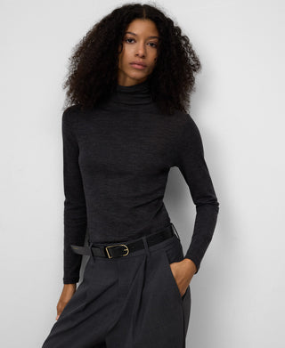 Camiseta Cuello Alto de Lana Merino